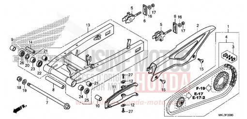 BRAS OSCILLANT NC750XAK de 2019